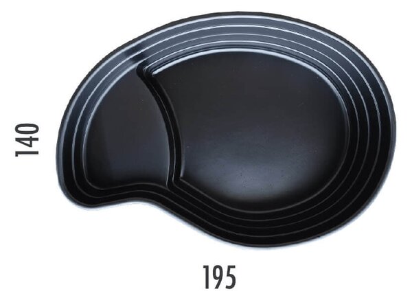 Laghetto Artificiale Nero da Giardino 195x140x50 cm 780 Litri