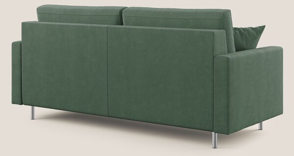 Megan divano letto matrimoniale in microfibra smacchiabile T11 verde