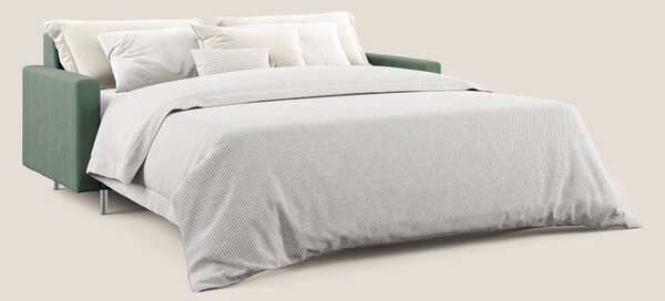 Megan divano letto matrimoniale in microfibra smacchiabile T11 verde