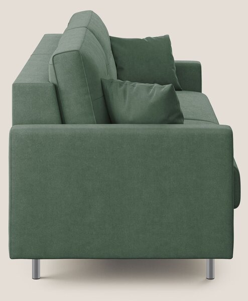Megan divano letto matrimoniale in microfibra smacchiabile T11 verde