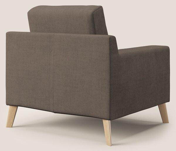 Danish poltroncina in tessuto morbido impermeabile T02 marrone
