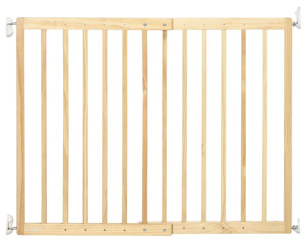 Cancellino per Cani Taglia Piccola e Media 60,5-102x73 cm in Legno di Pino Naturale