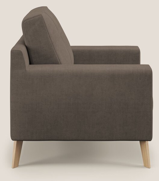 Danish poltroncina in tessuto morbido impermeabile T02 marrone