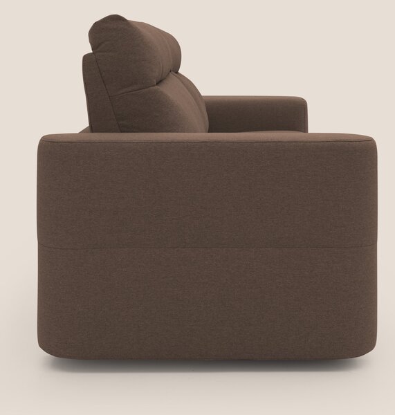 Cupido Divano letto materasso H18 cm e schienale alto in tessuto imper