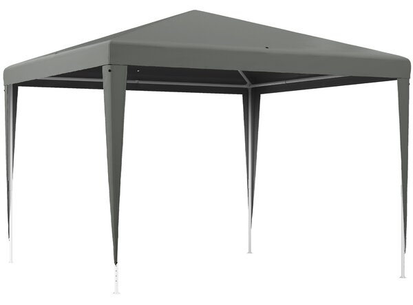Gazebo da Giardino 3x3 m Pieghevole e Portatile per Feste con Copertura Anti UV Grigio