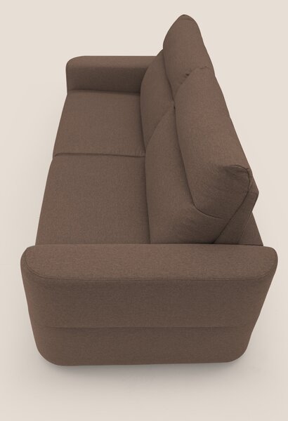 Cupido Divano letto materasso H18 cm e schienale alto in tessuto imper