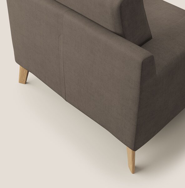 Danish poltroncina in tessuto morbido impermeabile T02 marrone