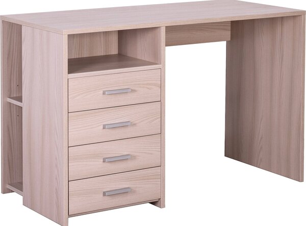 Scrivania da Ufficio 4 Cassetti 120x76x55 cm Olmo Chiaro