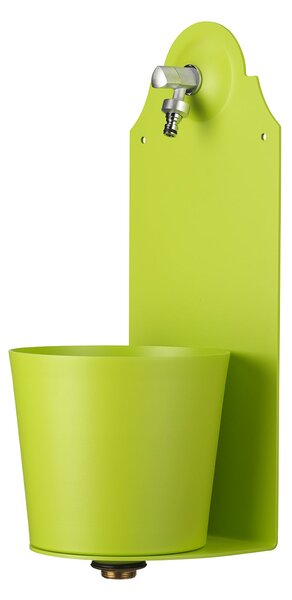 Fontana a Parete da Giardino con Rubinetto Belfer 42/PRX Verde Acido