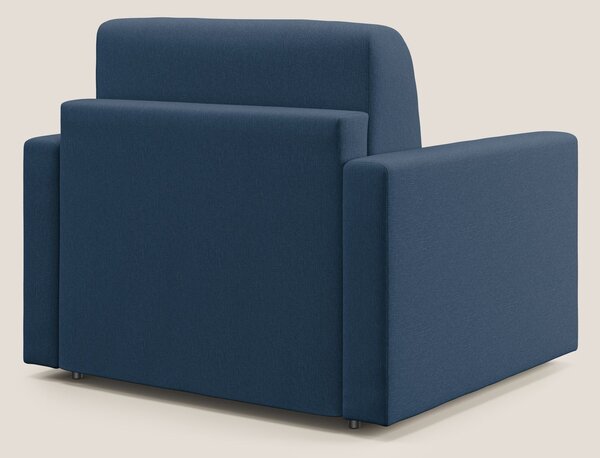 Chris poltrona letto in tessuto impermeabile T13 blu