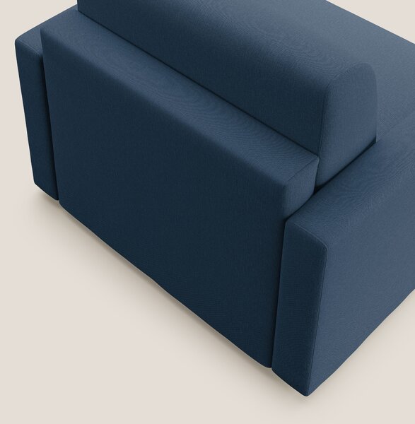 Chris poltrona letto in tessuto impermeabile T13 blu
