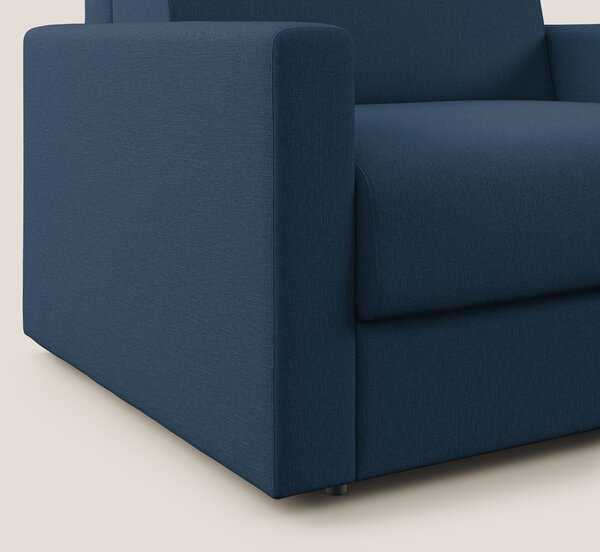 Chris poltrona letto in tessuto impermeabile T13 blu
