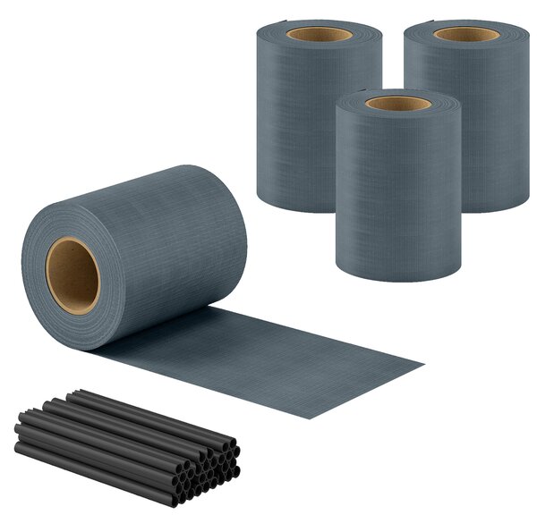 Outsunny Recinzione da Giardino Privacy, Resistente UV e Vento con Clips, Grigio. | Aosom Italy