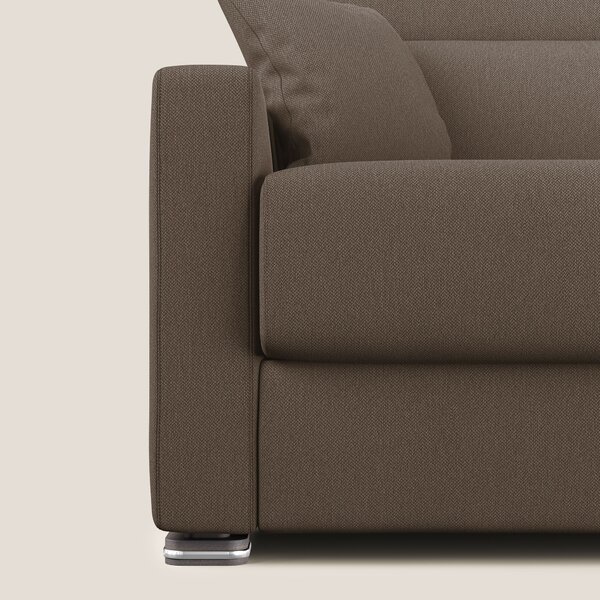 Amber divano letto matrimoniale in tessuto smacchiabile T05 marrone
