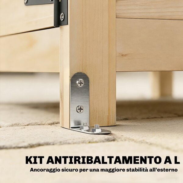 Outsunny Armadio Esterno: Casetta Giardino con Porta Ventilata e Kit Antiribaltamento. | Aosom Italy