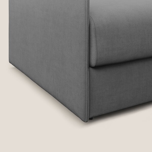 Evans poltrona letto in morbido tessuto impermeabile T02 grigio