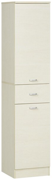 Mobile a Colonna per Bagno 34x34x150 cm 2 Ante 1 Cassetto Color Legno