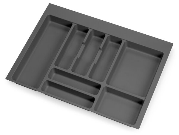 Portaposate Optima Vertex/Concept 500mm Plastica Grigio Antracite Emuca