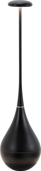 Zafferano Dondolina - Lampada da Tavolo Led Ricaricabile IP65, Senza Fili, Dimmer Touch - Design Italiano Colore Nero