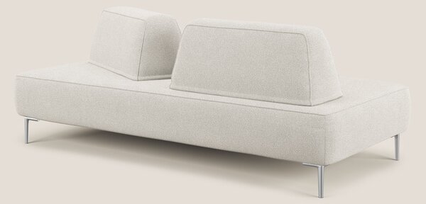 Newton divano modulare con schienali movibili T07 bianco