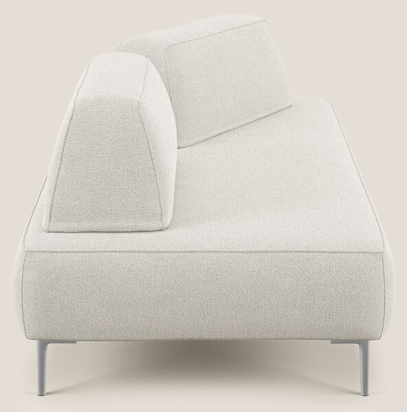 Newton divano modulare con schienali movibili T07 bianco