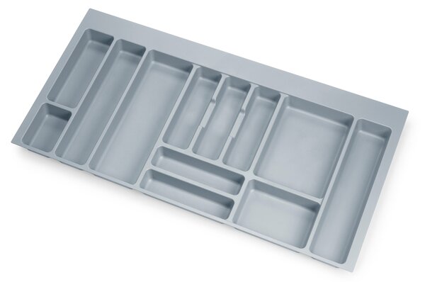 Portaposate per Cassetti 100 cm in Plastica Emuca Optima Grigio