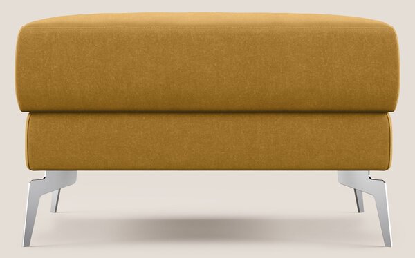 Star Pouf con piedini alti in microfibra impermeabile T11 giallo