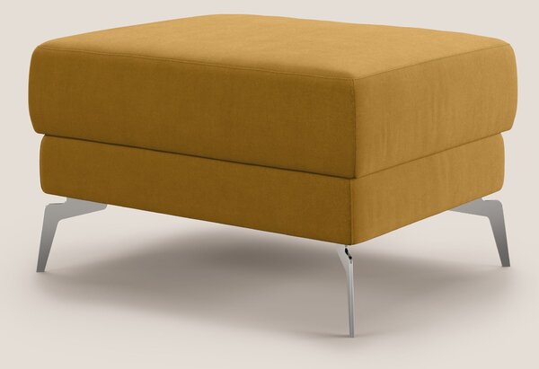 Star Pouf con piedini alti in microfibra impermeabile T11 giallo