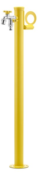 Fontana da Giardino con Doppio Rubinetto Belfer 42/SRR Giallo