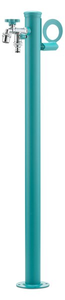 Fontana da Giardino con Doppio Rubinetto Belfer 42/SRR Turchese