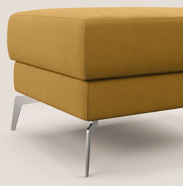 Star Pouf con piedini alti in microfibra impermeabile T11 giallo