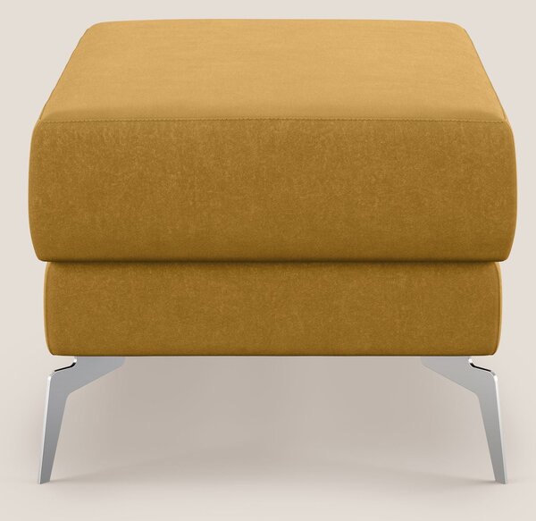 Star Pouf con piedini alti in microfibra impermeabile T11 giallo