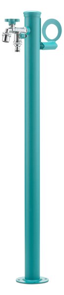 Fontana da Giardino con Doppio Rubinetto Belfer 42/SRR Turchese
