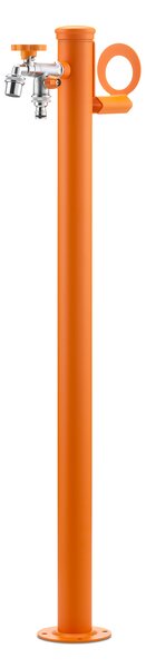 Fontana da Giardino con Doppio Rubinetto Belfer 42/SRR Arancione