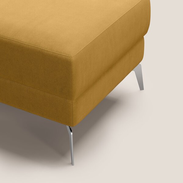 Star Pouf con piedini alti in microfibra impermeabile T11 giallo