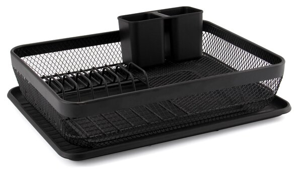Scolapiatti e Posate 46x29x14 cm Collection Nero