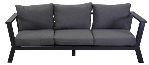 Divano 3 Posti 193x78xh84 cm in Alluminio Riverton Antracite