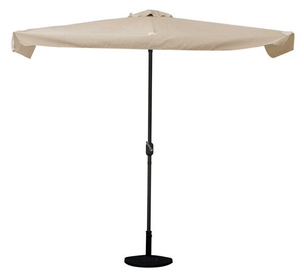 Mezzo Ombrellone da Giardino 2,3x1,3 m in Alluminio Elmira Sabbia