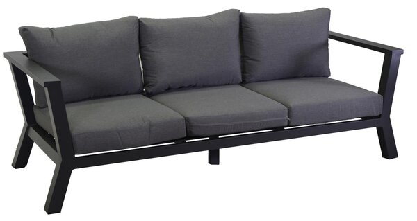 Divano 3 Posti 193x78xh84 cm in Alluminio Riverton Antracite
