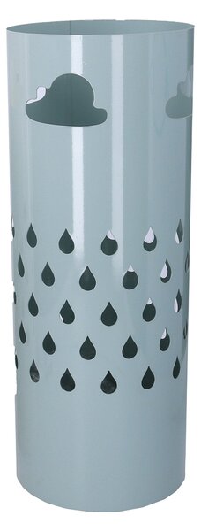 Portaombrelli in metallo nuvole azzurro tondo cm ø19xh49