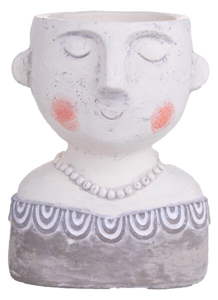 Set 2 Vasi Testa Donna H 20,5 cm