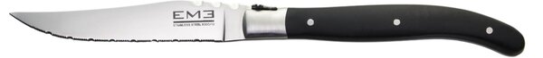 Coltello da Bistecca PAMPA Punta realizzato in acciaio 18/10 lunghezza 225 mm molto tagliente Lavabile in lavastoviglie Made in Italy