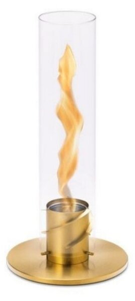 Lampada a Bioetanolo da Tavolo Ø12x54 cm in Acciaio Inossidabile Oro