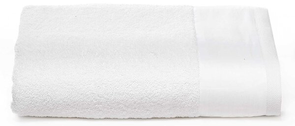 Telo Spugna Asciugamano 60x110 cm con Balza in Raso Garrini Hope Bianco