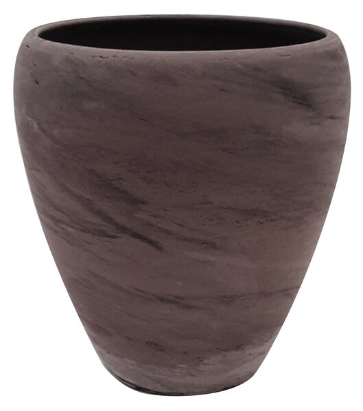 Vaso in ceramica ROSIE 20,5x12 cm nero/oro