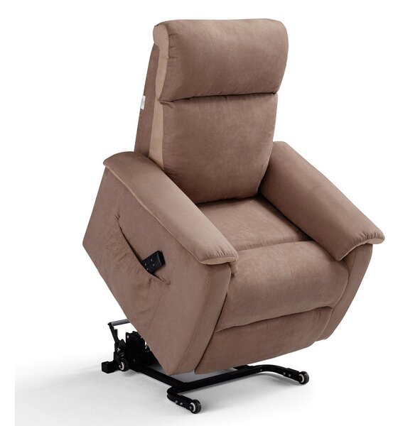 Poltrona Alzapersona Elettrica 2 Motori 76x87x102 cm in Tessuto Manhattan