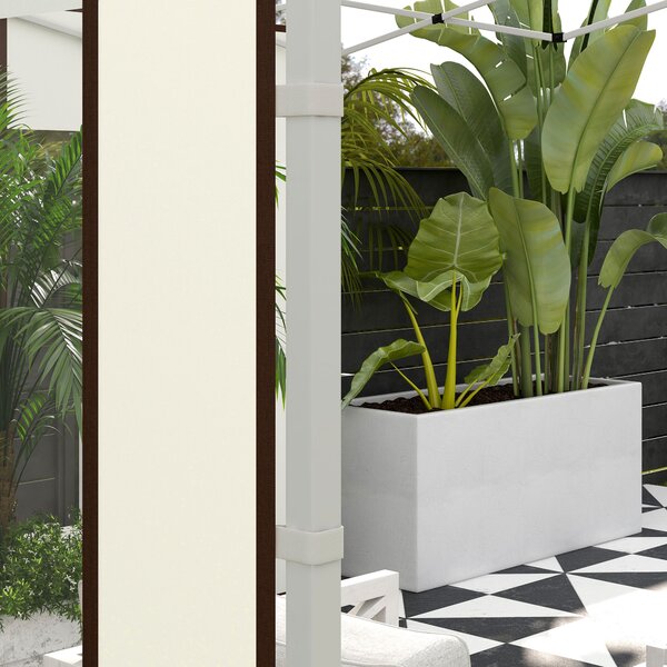 Outsunny Set da 2 pannelli laterali per gazebo con porte e finestre con zip, per gazebo pop-up da 3x3m o 3x6m