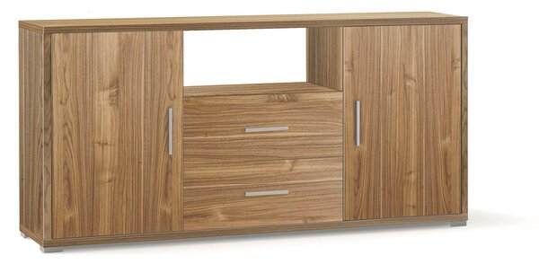 Madia 2 Ante 2 Cassetti 174x84x41 cm Noce Stelvio