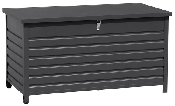Baule da Esterno con Ruote 142x72x74 cm Grigio