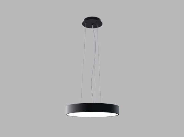 LED2 - Lampada a sospensione con cavo MONO SLIM LED/30W/230V 3000K/4000K diam. 40 cm nera